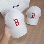 ️ Authentic % MLB New Fit Ball Cap White logo B Red