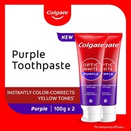 [Free IU Photocard x1] Colgate Optic White Purple Whitening Toothpaste 100g