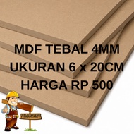 4mm MDF Board Size 6x20cm