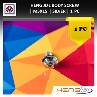 HENG JDL BODY SCREW | M5X15 | SILVER | 1 PC