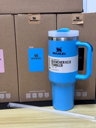 Stanl.e/y 40oz/1.1L Quengher H2.0 Tumbler With Handle With Straw Lids Stainless Steel Coffee Termos