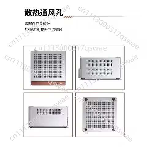 NV10 Aluminum ITX Mini PC Case A4 Small Form Factor Chassis Desktop Computer Case for Gaming HTPC Po