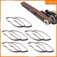 [SzyongxfdMY] 10x Electric Belt Grinder Belt, Sander Attachment, Angle Grinder Modified Belt,