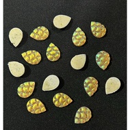 @50pcs 12X17ML RAISED LEAF SCRUB DIAMOND (DMG 71)