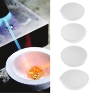 [Cuticate1] Prefessional Quartz Silica Melting Crucible Dish Pot Cup For Gold Silver