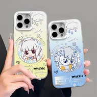 Suitable for Apple 17 Phone Case iPhone15 Inhuman Zai 14pro Laser Color Silver 13/12mini September A