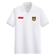 Allium Collection / Kaos Kerah Pria Polo Logo Garuda Bendera Indonesia / Kaos Pria Polo Logo