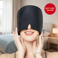 Migraine Relief Gel Ice Cap - Cold Therapy Gel Pack for Head and Facial Comfort with Hot Compress Ba
