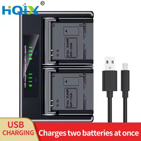 HQIX for Samsung WB210 ST200F PL210 SH100 Camera BP-85A Dual Charger Battery