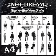 ✨poster fashion style nct dream ✨ โปสเตอร์ภาพขนาด A4 ⛔️ขั้นต่ำ 2 ใบขึ้นไป⛔️