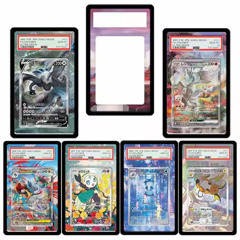 Art Display for Pokemon Card Reshiram Lucario Meloetta Poliwhirl Raichu Charizard Ptcg Psa Protectiv