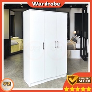 🏡[May Sales V2s]🏡 Wardrobe with 3 Doors, Almari Pakaian dengan 3 Pintu