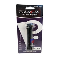 Prowess-7 Pcs CR-V Folding Hex Key / Allen Key Set (MM)