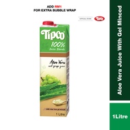 Tipco 100% Aloe Vera & Grape Juice With Gel Minced 1Litre