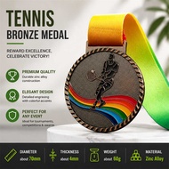 7Cm Zinc Alloy Tennis Competition Medal Club Souvenirs Medal For Sports Fest