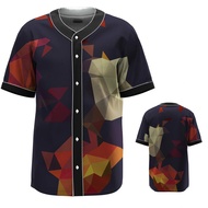*Baseball shirt, baseball shirt, baseball jersey * Foreign trade short sleeved baseball shirt, men's