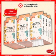 Khăn Giấy Top Gia Đa Sắc Giấy Ăn Giấy Rút Giấy Vệ Sinh Treo Tường 1280 Tờ 4 Lớp Chính Hãng