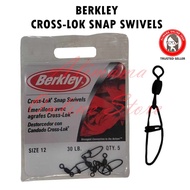 BERKLEY CROSS-LOK BLACK SNAP SWIVELS FISHING SWIVELS MOHAN CROSS LOK