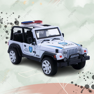 KOLEKSI MINIATUR MOBIL JEEP DIECAST WRANGLER PEMADAM KEBAKARAN ALLOY MILITER ARMY ALLOYPOLICE FORC