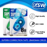 Superb Writer 8Mx5mm Correction Tape [57K25] CR-K25