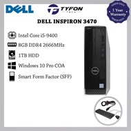 Dell Inspiron 3470 SFF i5-9400 8GB DDR4 RAM 1TB HDD Win 10 Pro Desktop PC Computer (Refurbished)