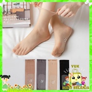 MATA YMB Women's Transparent Socks 7037 Stocking Model Stocking Model Socks With Anti-Slip Gel Slip 