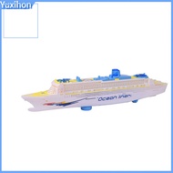 Yuxihon| Electric Ocean Liner Cruise Ship Toy Flashing Musical Kids Educational Model