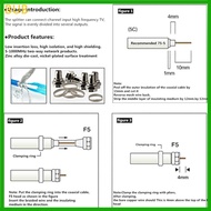 BUB 1Input 3Output 20DB Antenna Signal Amplifier Universal 3Way TV Signal Booster