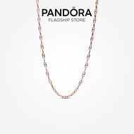Pandora 14K Rose Gold Plated Anchor Chain Necklace