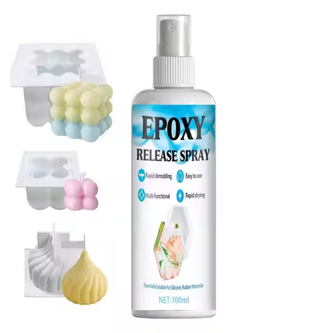 100ml Silicone Mold Release Spray for Candle Making Epoxy Grade Silicone Based Agent Easy to Clean f