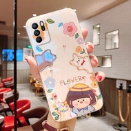 เคส OPPO Reno6 Z 5G Reno 6 มันเงาซิลิโคนนิ่มเคสโทรศัพท์ออปโป้Reno 6 Pro 5G เคสโทรศัพท์ลายการ์ตูนน่ารัก