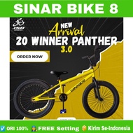 SEPEDA BMX WINNER PHANTER 3.0 UKURAN 20 INCH BAN JUMBO