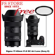 SIGMA EAF DC 17-40MM F1.8 ART LENS FOR CANON RF & FUJIFILM & SONY FREE FILTER 67MM