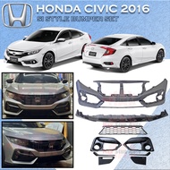 HONDA CIVIC 2016-2021 SI STYLE BUMPER SET CIVIC FC FRONT BUMPER DEPAN CIVIC REAR BUMPER BELAKANG SI 