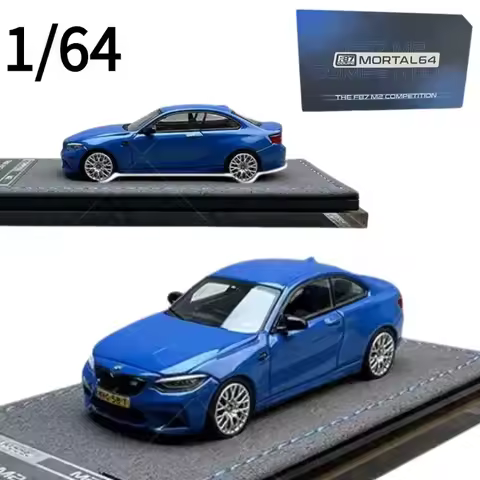 Mortal Diecast 1:64 Scale BMW F87 M2 Coupe Car Model Alloy BMW Play Vehicles Collectible Model Cars 