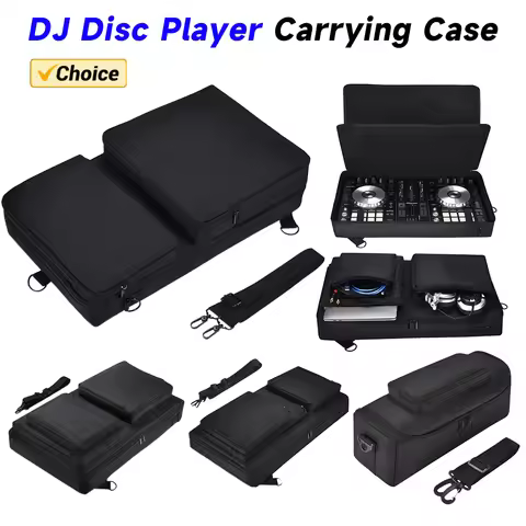 Portable DJ Turntables Protective Case Scratch-resistant Travel Carrying Storage Bags Accessories fo