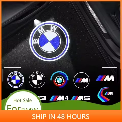 -For BMW Car 2X LED Car Door Welcome Courtesy Lamp Projector Light for BMW X5 E70 E60 F10 F20 F30 X3