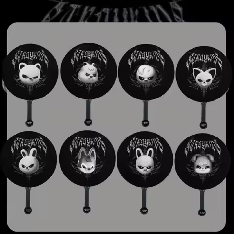 2025 New SKZoo Mini King Fan SKZ Evil Avatar World Tour Mini King Fan Matching Fan Same Style Periph