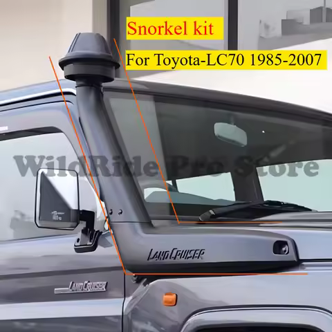For Toyota Land Cruiser LC70 1985-2007 Snorkel Kit Waterproof Air Intake Pipe Off-Road 4x4 Wading Wa