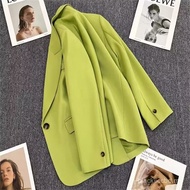 [Ginie] COD Ready Stock Free Shipping A-CDSL Blazer Women 2025 Spring New Style Fried Street Tempera