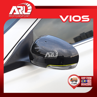 Toyota Vios XP150 NCP150 3rd Side Mirror Chrome Carbon Cover Side Rearview Mirror Wing Cover Trim Fo