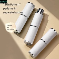 LUXEN Perfume Bottle Atomizer, Refillable Leather Rotating Spray Pump Bottle, Pocket Size Luxury 8ml