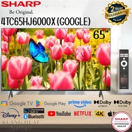 SHARP 65' / 65 INCH 4K ULTRA HD GOOGLE TV QLED 4TC65HL6500X // 4TC65HJ6000X // 4TC65FJ1X