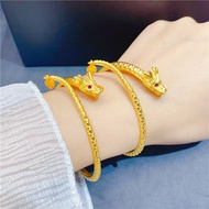Bracelet bracelet Ancient Method Sand Gold Zodiac Dragon bracelet Ring Set Couple Style Dragon brace