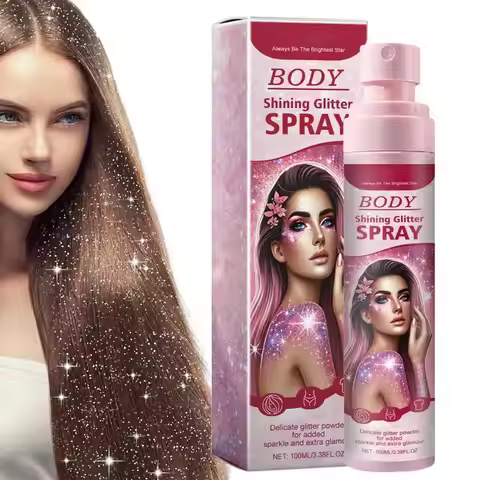 Shimmery Spray Shiny Glitter Spray Hair Shimmery Glitter Spray Hair And Body Washable Temporary Hair