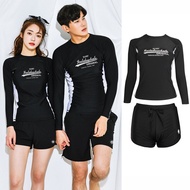 two piece set swimming suit woman man Couple swimsuit woman men Beachwear swimwear women long sleeve