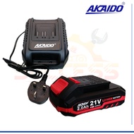 AKAIDO 21V 2.0AH, 4.0AH, 6.0AH, 8.0AH Battery & Charger, Fast Charger for Cordless Hand Tools