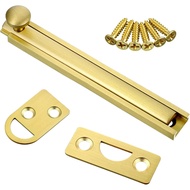 4 Inch Solid Brass Surface Bolt Heavy Duty Concealed Slide Surface Door Bolt Slide Bolts Latch with 