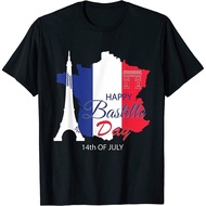 Happy Bastille Day 14Th July France Patriotic T-Shirt