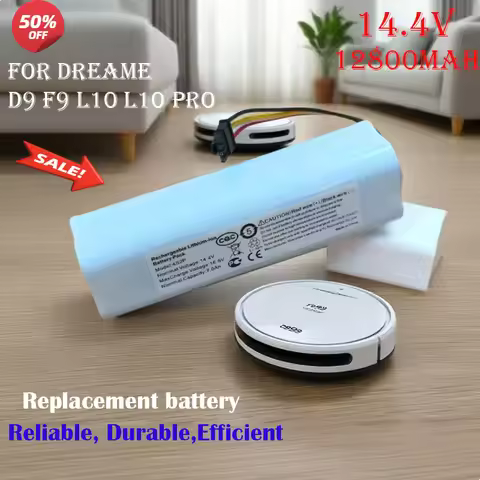 Original 14V 12800mAh P2008-4S2P-MMBK Replacement Battery For Dreame F9 D9 L10 Pro Plus RLS3 RLS5 RL